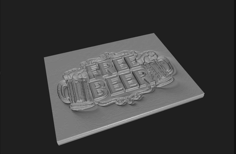 FREE BEER Sign Fun Home Decor Wall Art