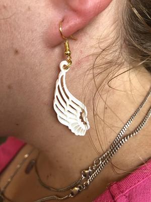 Angel wing earrings