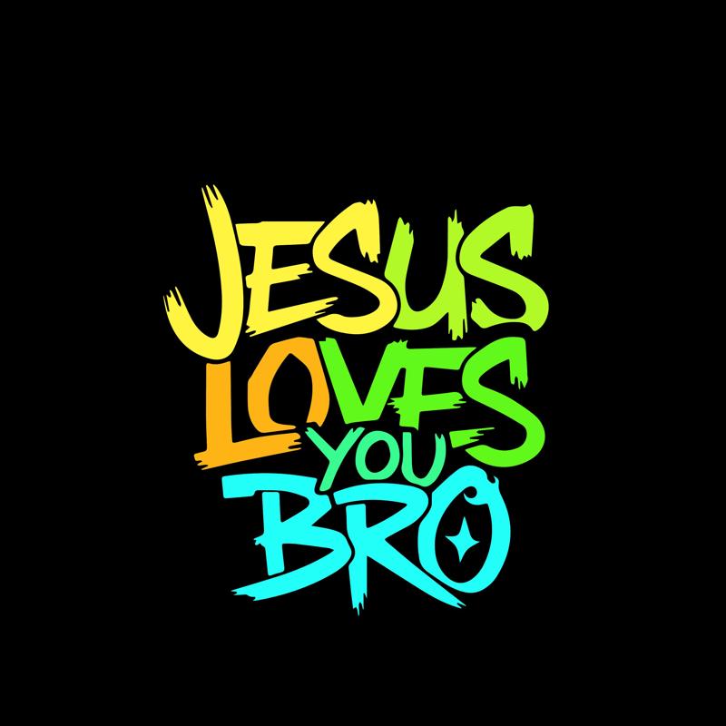 Jesus Loves U bro Youth Wall Decor Christian Gift