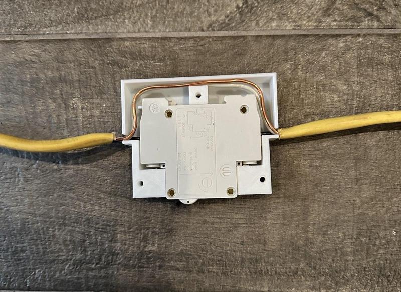 Wall Mount for Inline DIN Style Circuit Breaker
