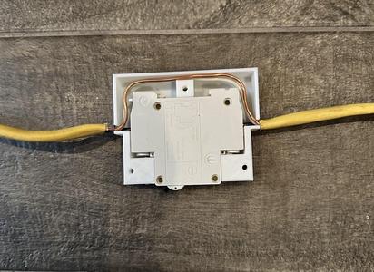 Wall Mount for Inline DIN Style Circuit Breaker
