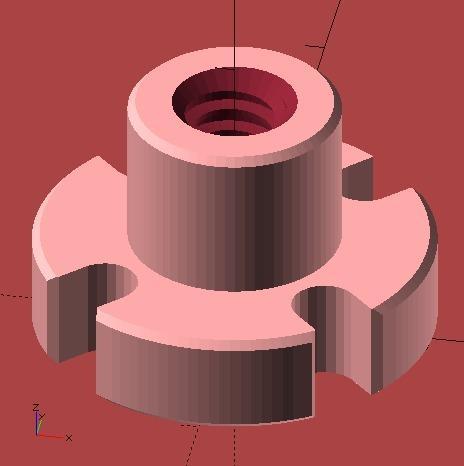 Customizable Leadscrew Flange Imperial