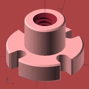 Customizable Leadscrew Flange Imperial