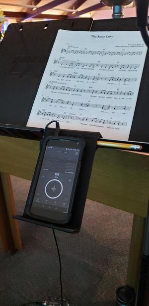 Music Stand Phone holder