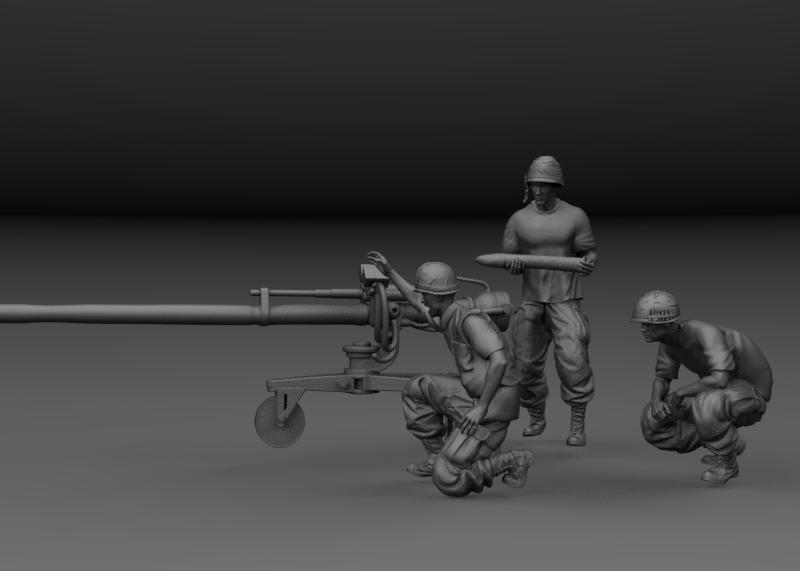 M40 VIETNAM RECOILLESS GUN WITH ITS GUNNER