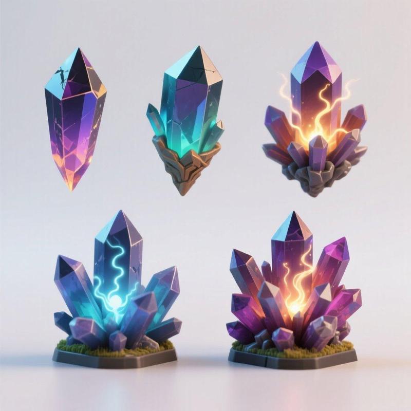 Mystical Crystal Clusters - BuildWorlds