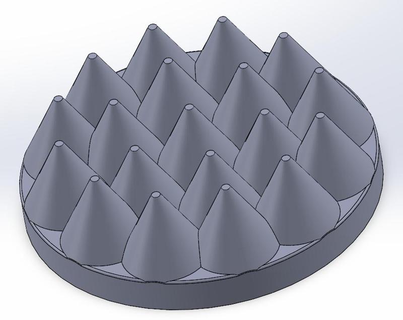 Low profile carpet spike