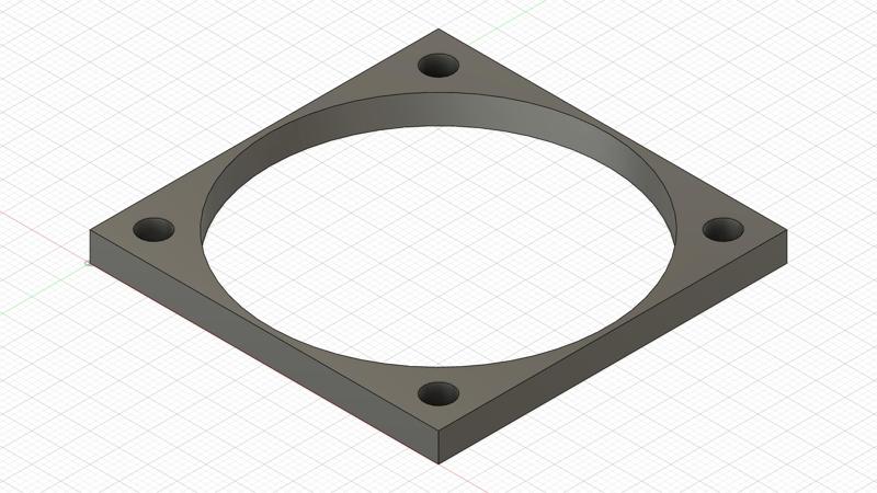 Spacer for 60mm fan