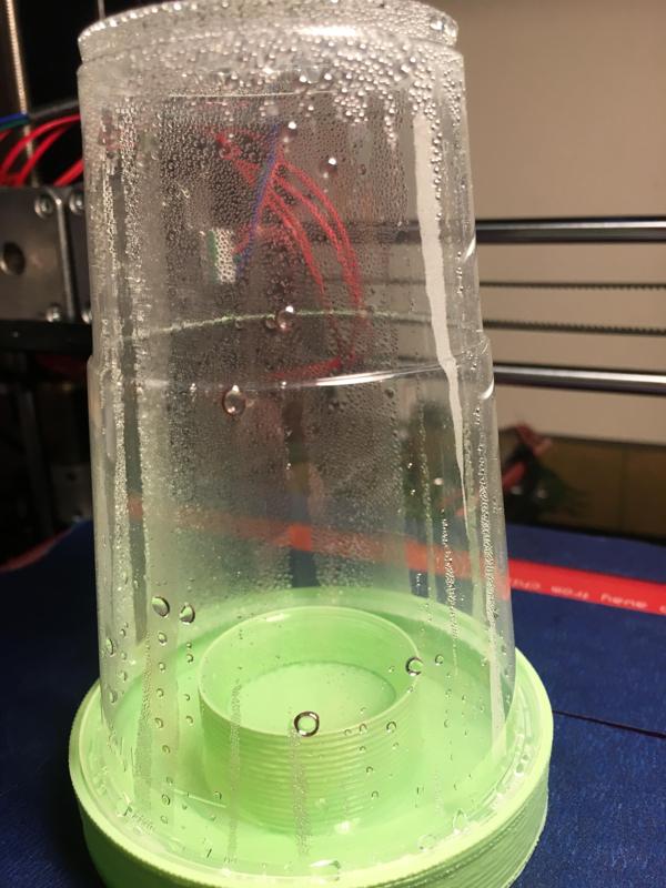 Evaporation Tray Using Disposable Cup