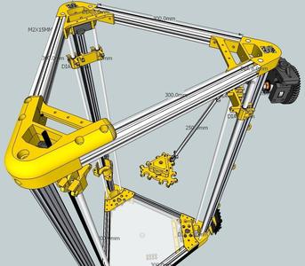 Kossel Alt - 20mm extrusion - 8mm smooth rods