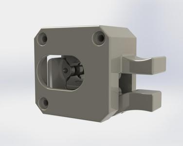 Extruder with open cover