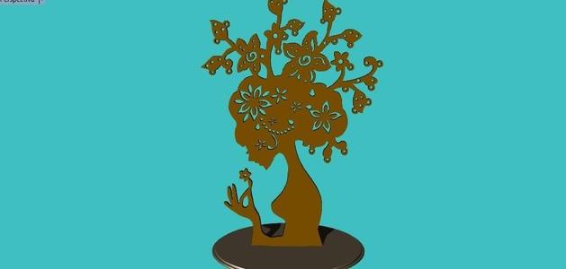 Mother earth earring holder