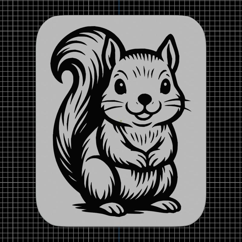 Squirrel Stamp