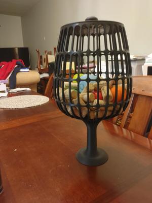 Wine Glass -Shaped Container