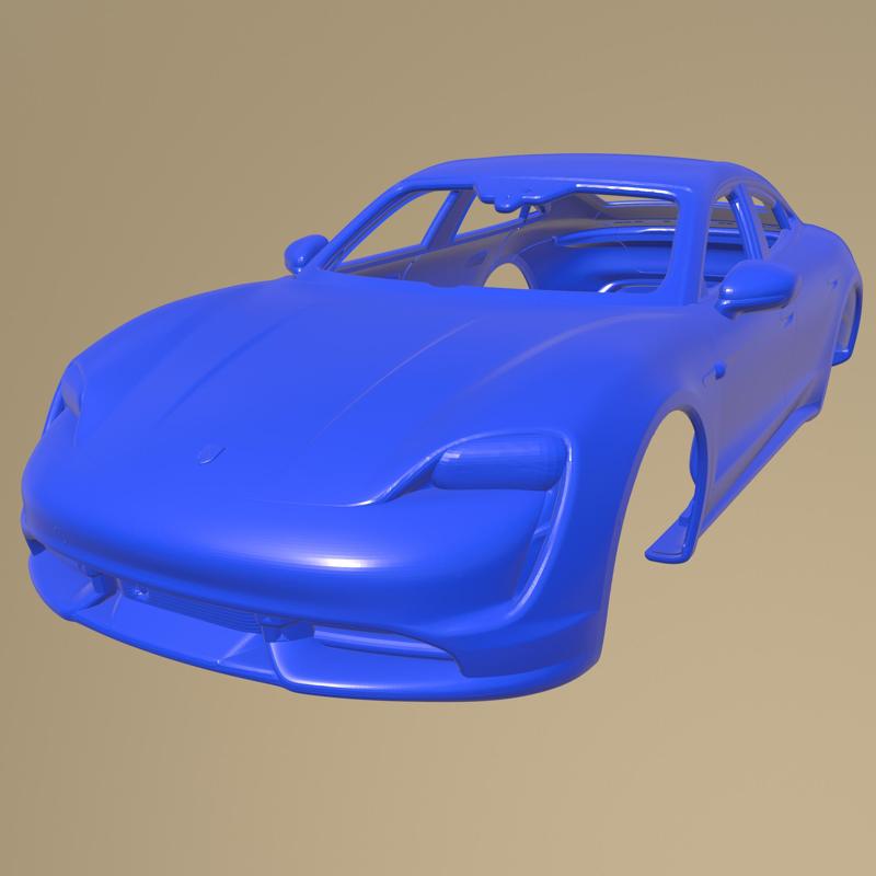 Porsche Taycan Turbo 2020 PRINTABLE CAR BODY