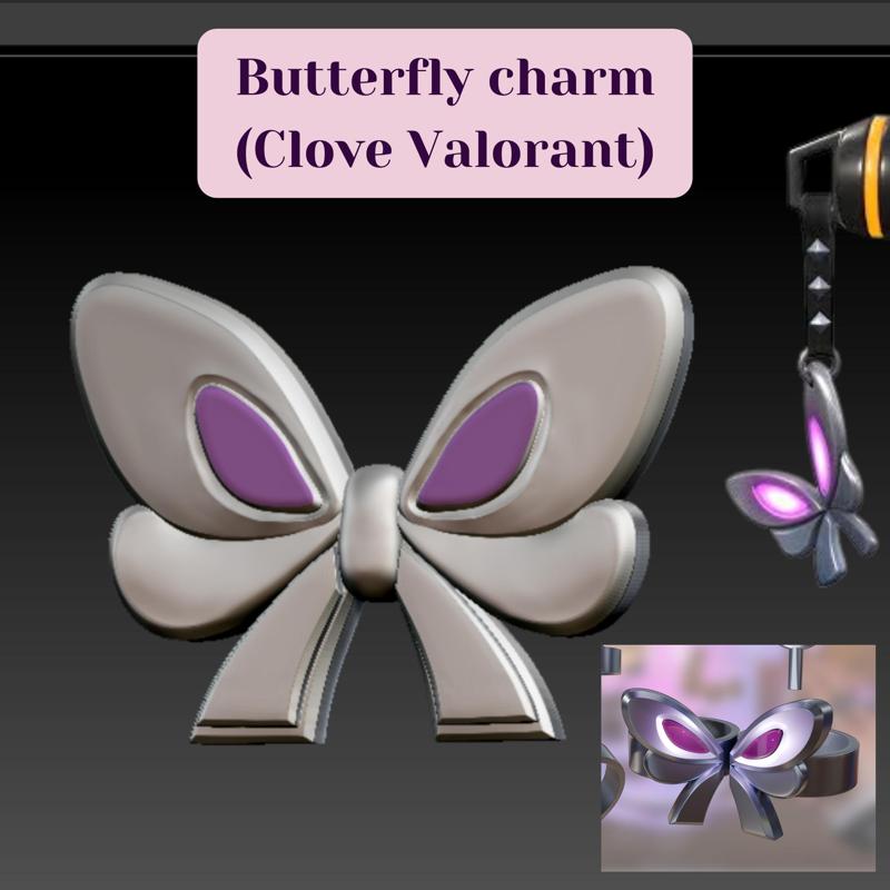 Butterfly charm (clove valorant)