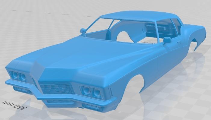 Buick Riviera Coupe 1971 Printable Body Car