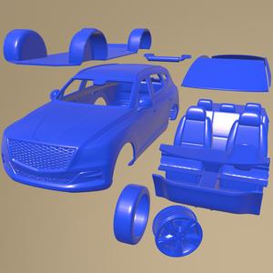 Genesis Gv80 2021 PRINTABLE CAR IN SEPARATE PARTS