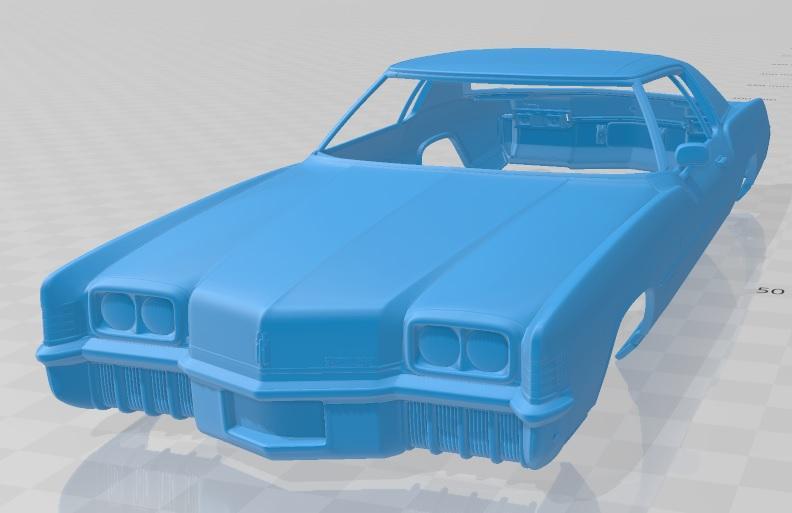 Oldsmobile Toronado Y57 1972 Printable Body Car