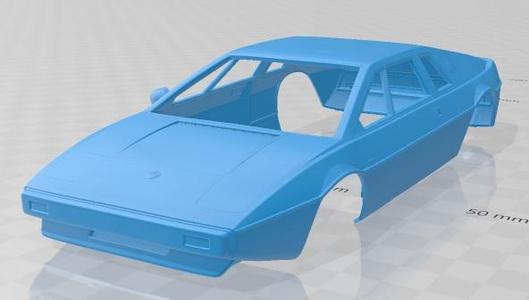 Lotus Esprit S1 1976 Printable Body Car