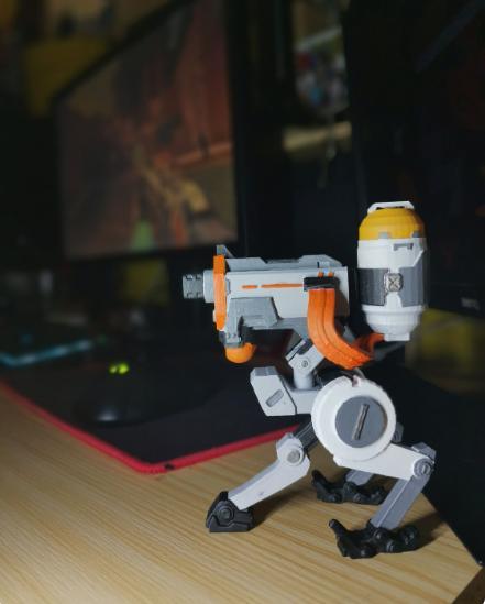 Valorant Killjoy turret inspired Fan model / Valorant Cosplay / 3d Printed / Valorant Desk Art / Valorant Gift  / Cosplay prop decoration.