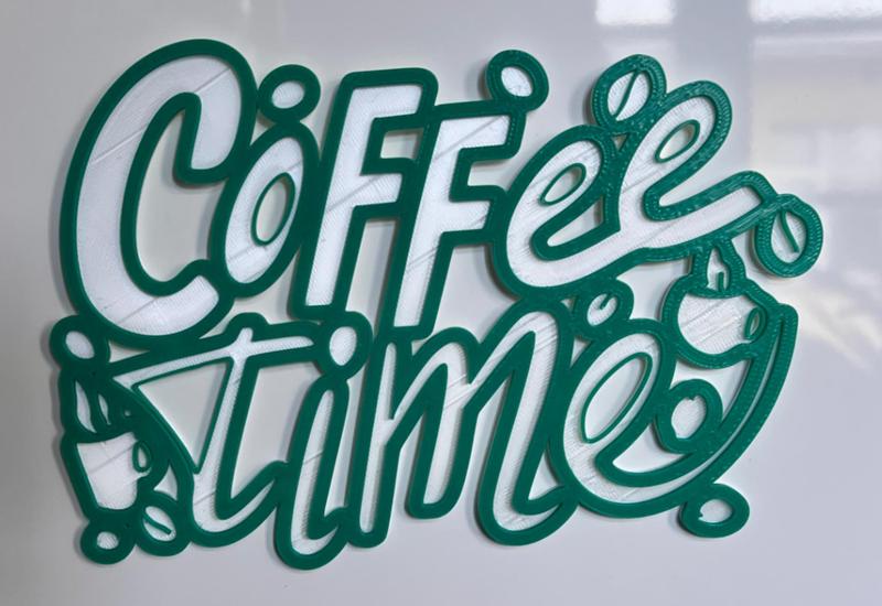 COFFEE TIME 3D decoration ornament Time for cofee