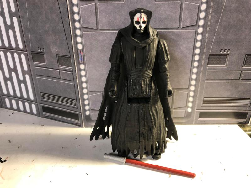 DARTH NIHILUS, DARK SIDE SITH, KOTOR, VINTAGE CUSTOM STAR WARS ACTION FIGURE, 3.75", 6", COMIC BOOK, VIDEO GAME, JEDI, 5 POA, 1/18, 1/6
