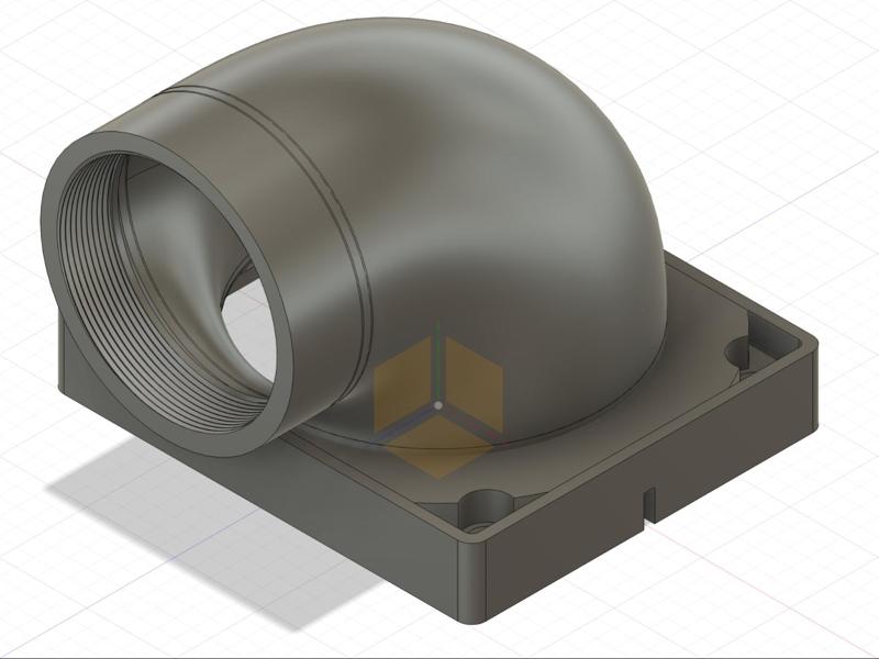 XTool S1 Exhaust Manifold to M-T 120 Fume Extractor