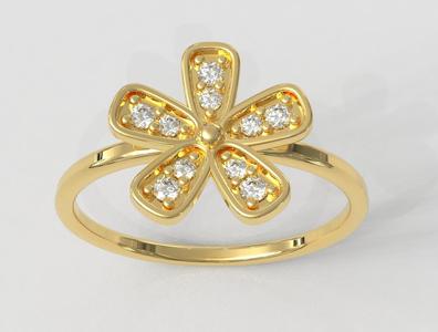 Flower Diamond Ring