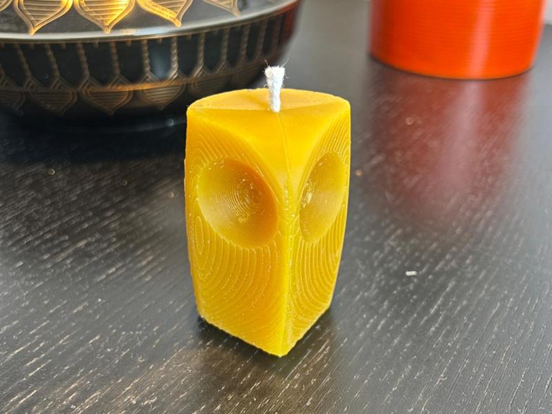 Owl candle mold