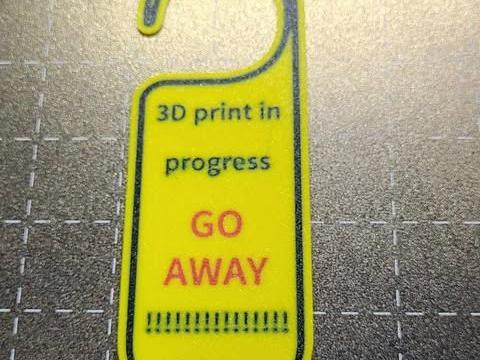 Go away, print in progress!!