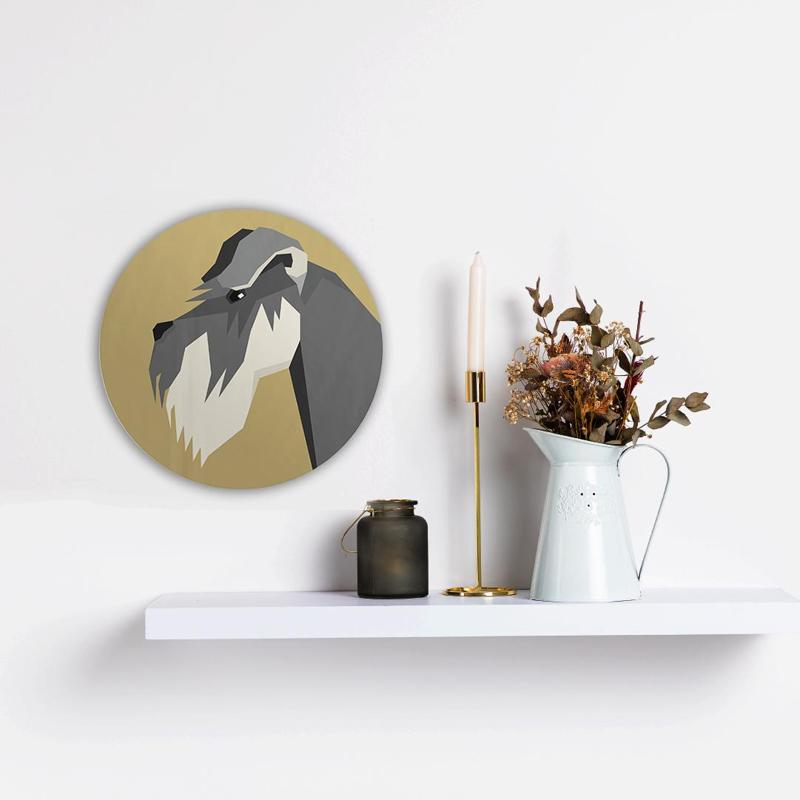 Schnauzer  - Fully customizable dog breed wall art