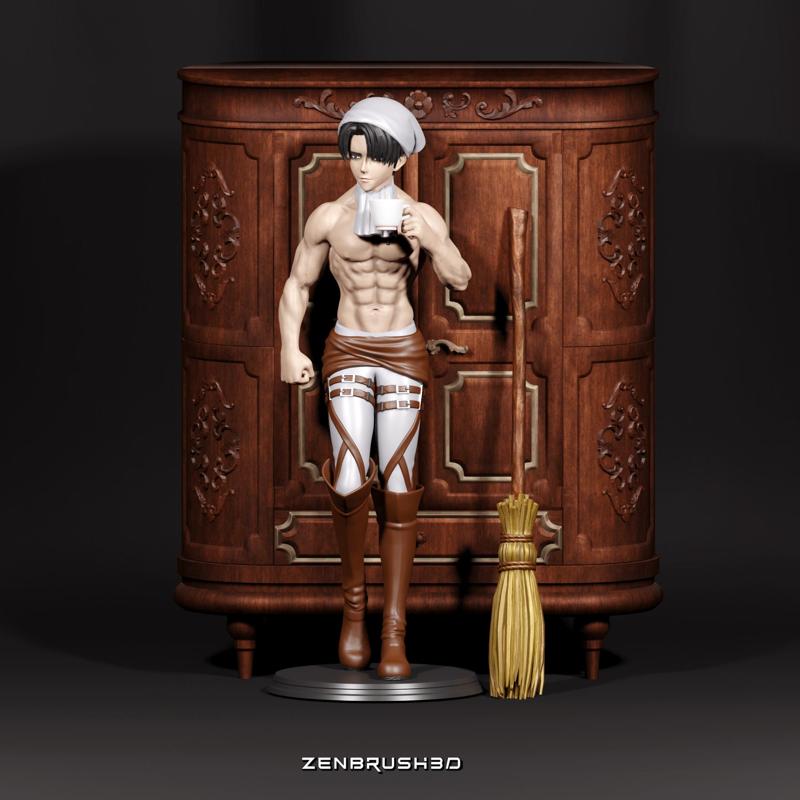 Levi Ackerman - Cleaning Outfit - Attack on Titan 3D -STL - 3D PRINTING