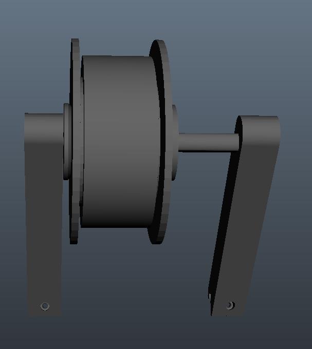Center Pivit 2X Supported Spool side Mount
