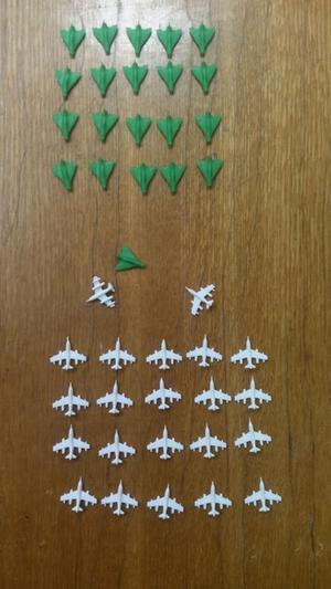 Small airplanes for board game