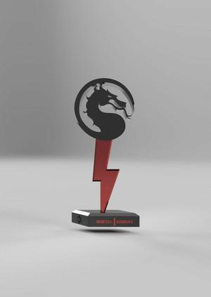 Headphone stand 3D model for 3D printing inspired by Mortal Kombat 3D print model