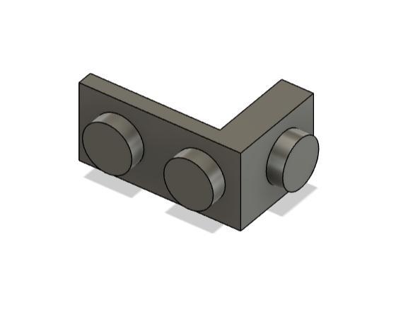 Lego bracket 1x1, 1x2