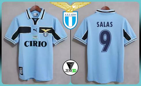 LAZIO 1998/99 KEYCHAIN AND JERSEY BOX INCLUDES SALAS VERSION