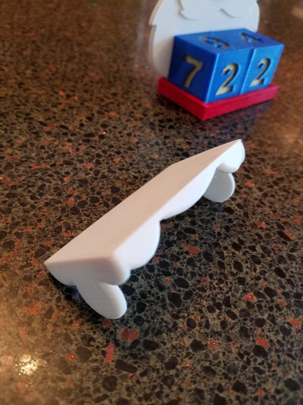 Snow Topper for Santa Advent Countdown Christmas Calendar