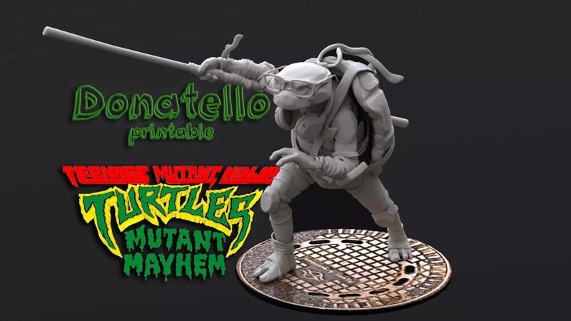 Donatello Printable from TMNT Mutant Mayhem 2023