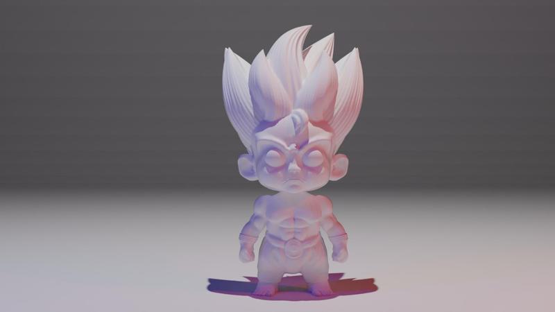 DRAGON BALL Z BABY GOKU 3D PRINT STL FILE