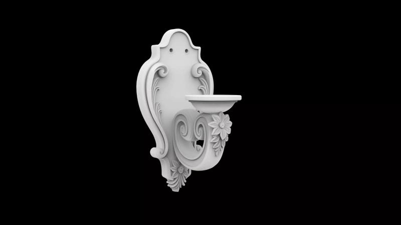 Elegant Wall Mounted Candle Sconce Home Decor