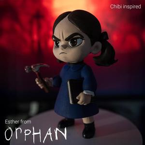Chibi-style Esther from Orphan
