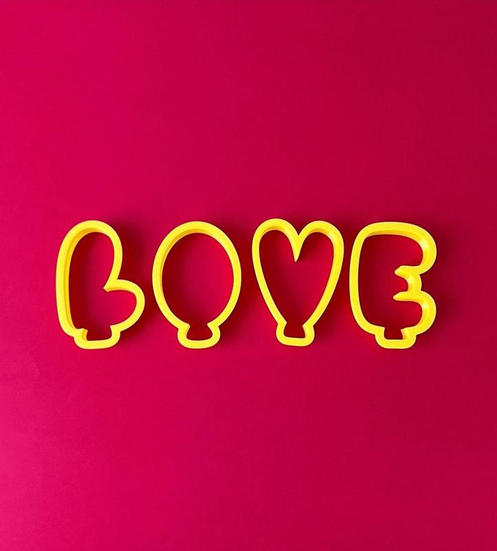 LOVE balloon Cortadores de galletas