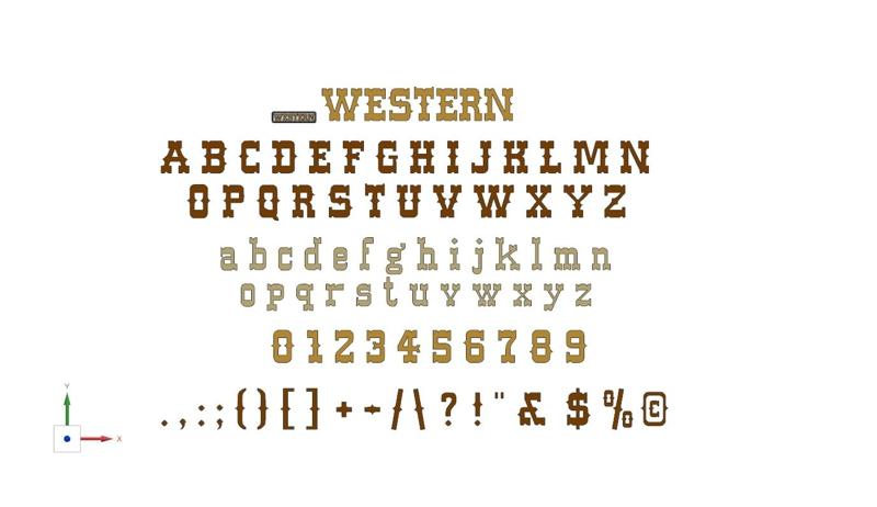 Letters and Numbers WESTERN | Logo