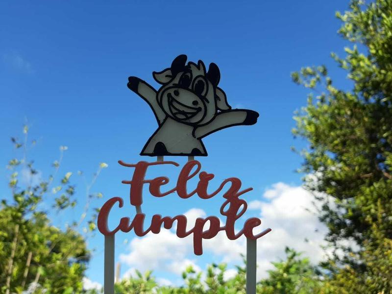 Lola The Cow (Happy Birthday Topper)