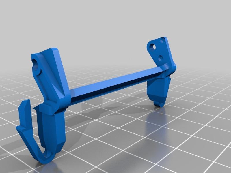 Detatchable hingepart to make the rear motorlid functional