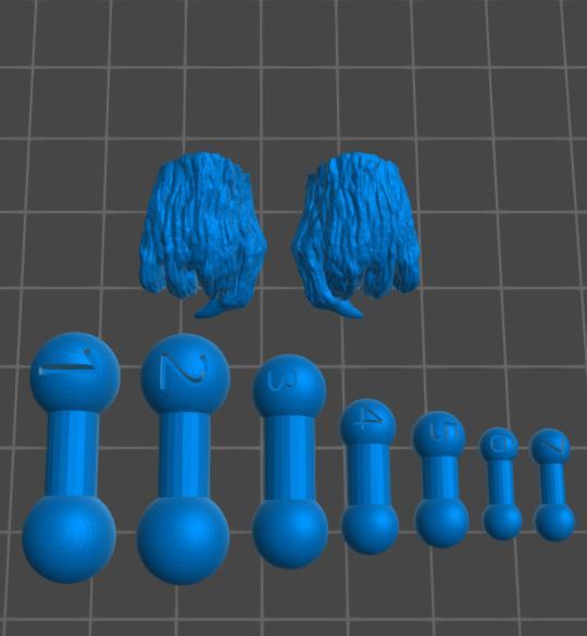 SHMA Spacegodzilla hands and tail barbell set