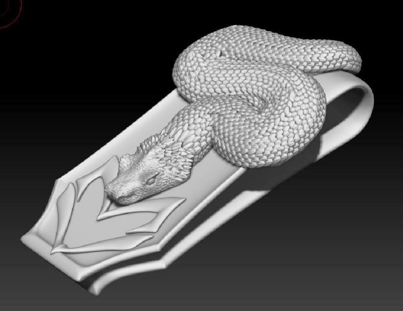 Rattle Snake Money clip by Marco Valenzuela