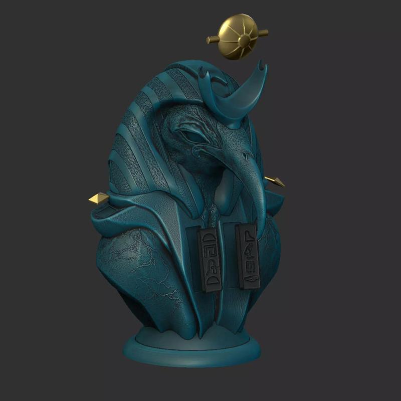 Thoth Egyptian God 3D Model